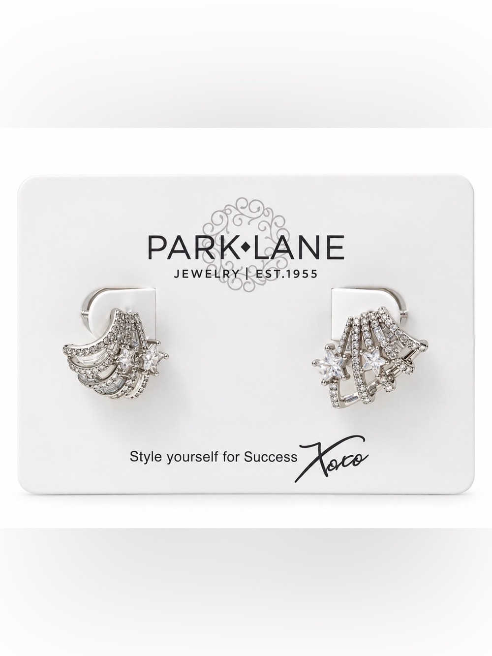 Park Lane Silver Star Earrings - Silver Plating